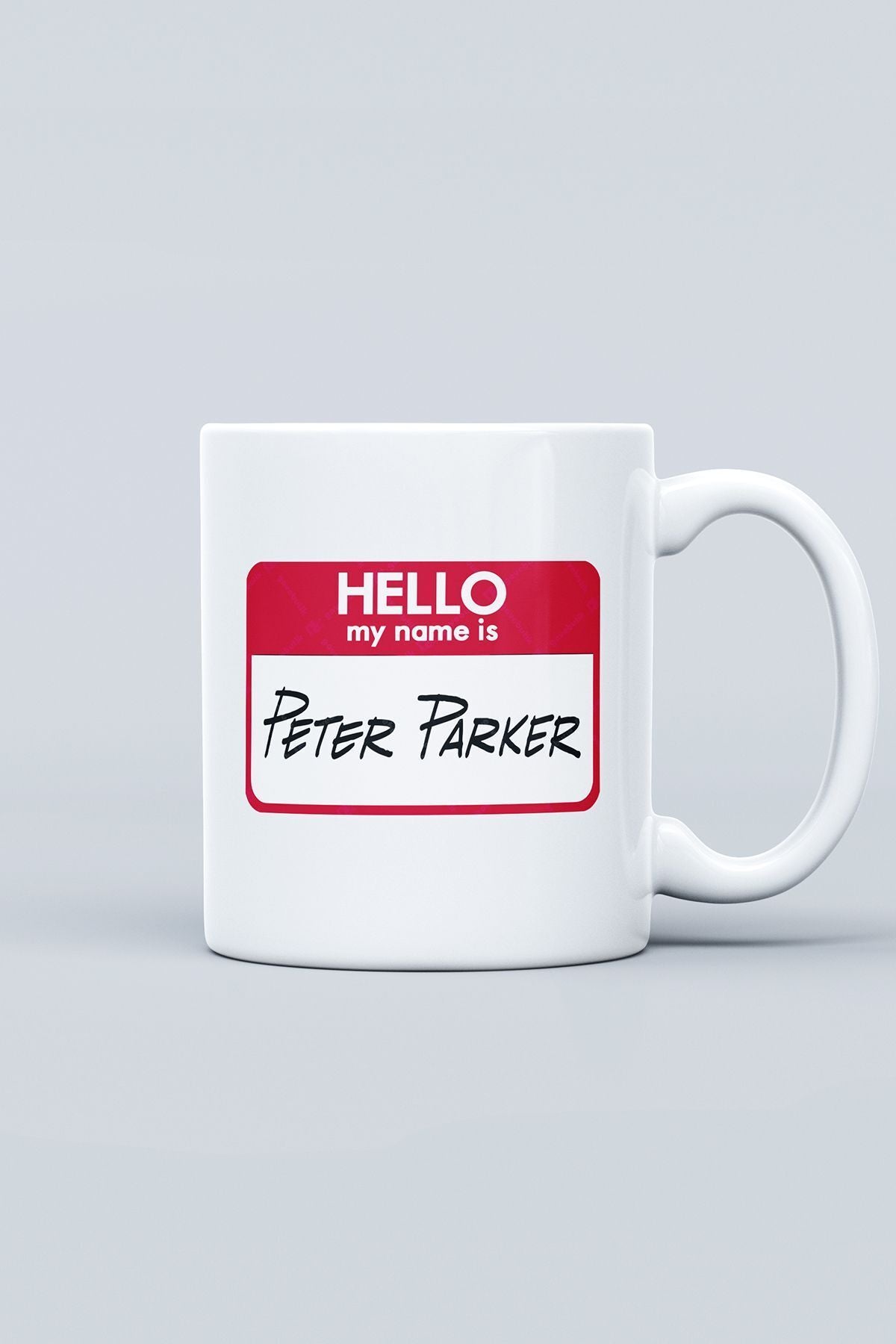 "Hello My Name Is Peter Parker" Baskılı Hediyelik Kupa Bardak