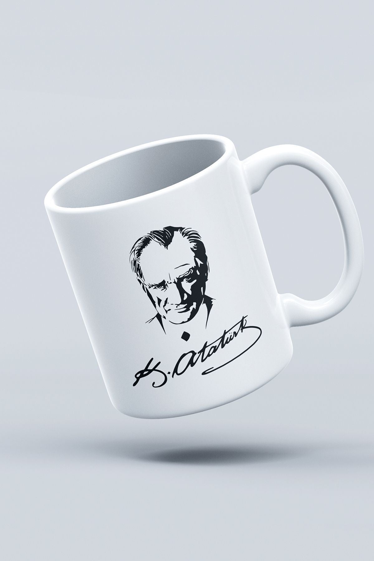 "Atatürk" Baskılı Hediyelik Kupa Bardak B