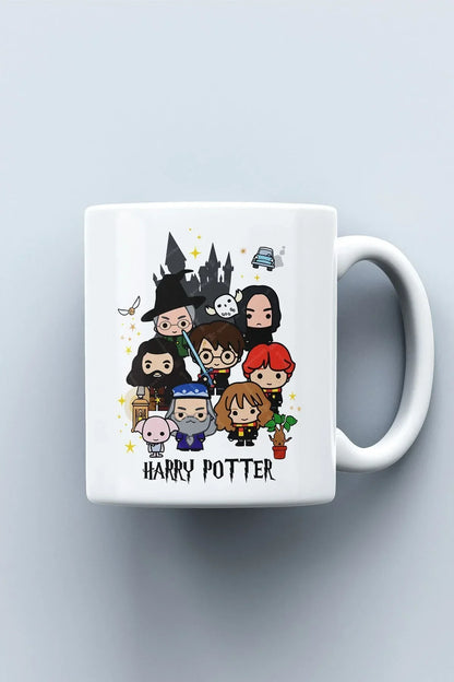 Yılbaşı Hediyesi Harry Potter Hogwarts Ve Tüm Karakterler Baskılı Kupa Bardak