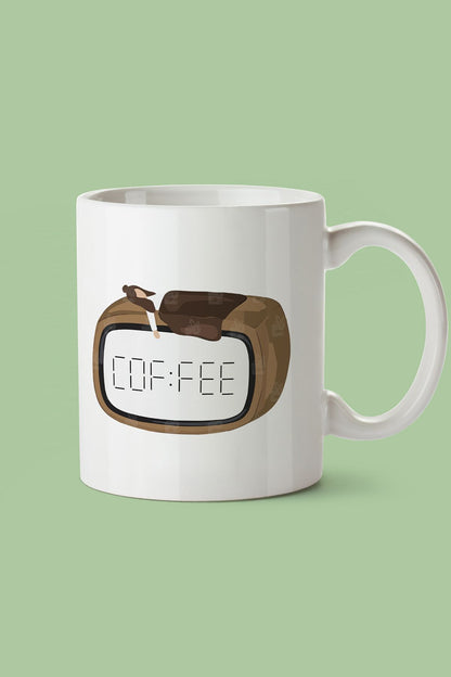 "coffee Alarm Saati" Baskılı Kupa Bardak - Sevgililer Günü Hediye