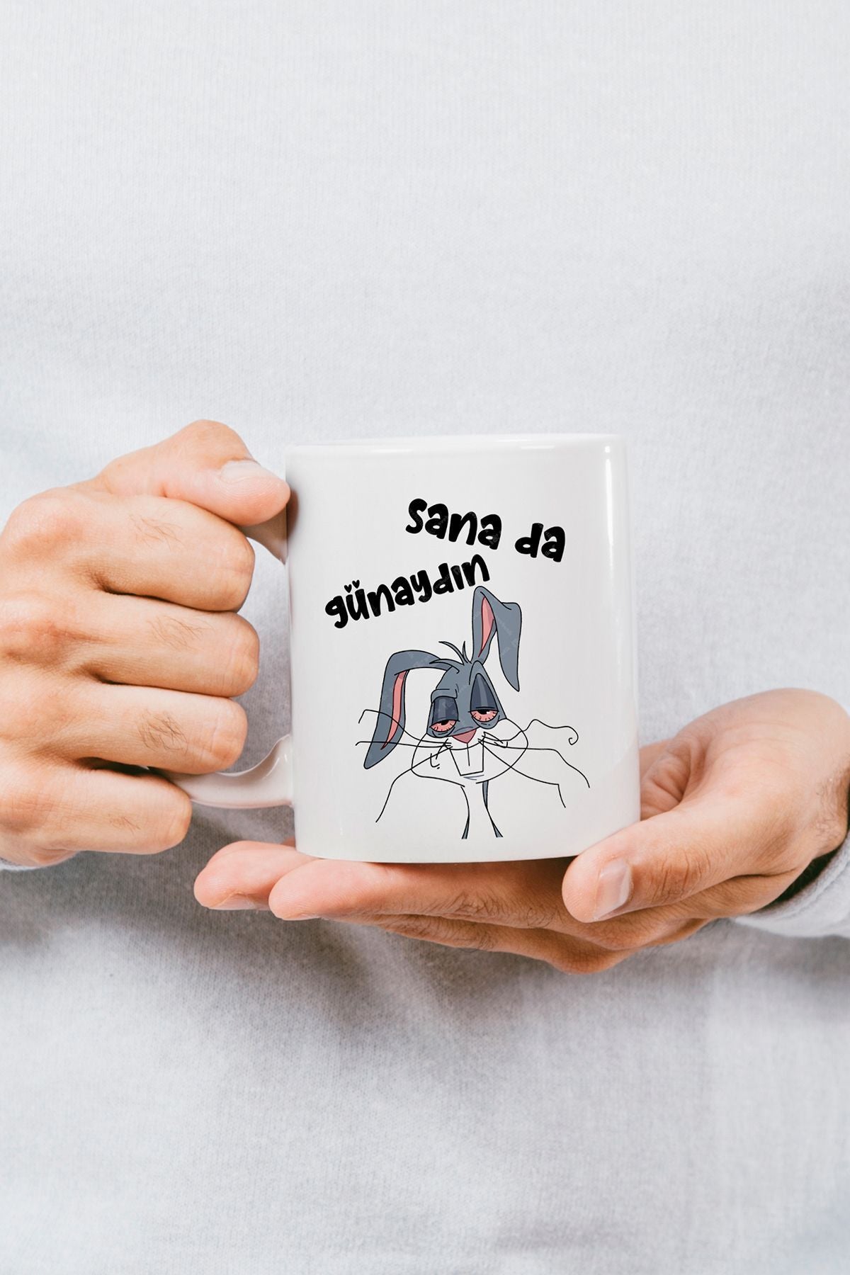 "sana Da Günaydın" Baskılı Kupa Bardak - Sevgililer Günü Hediye