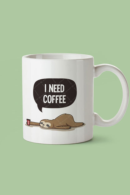 "ı Need Coffee" Baskılı Kupa Bardak - Sevgililer Günü Hediye
