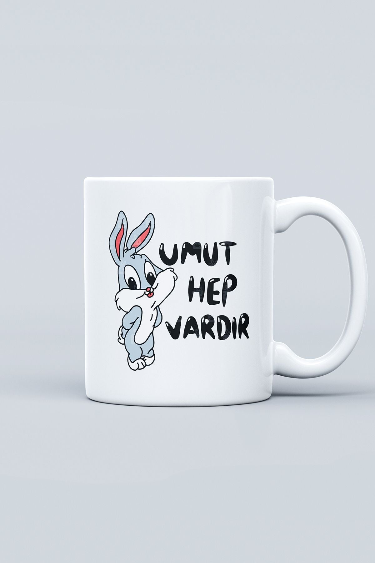 "umut Hep Vardır" Baskılı Kupa Bardak - Sevgililer Günü Hediye