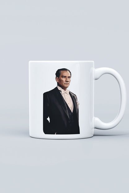 "Atatürk" Baskılı Hediyelik Kupa Bardak J