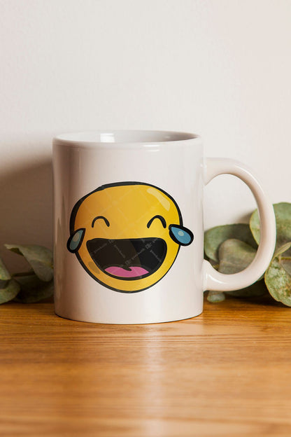"Smiley Face" Emoji Baskılı Hediyelik Kupa Bardak