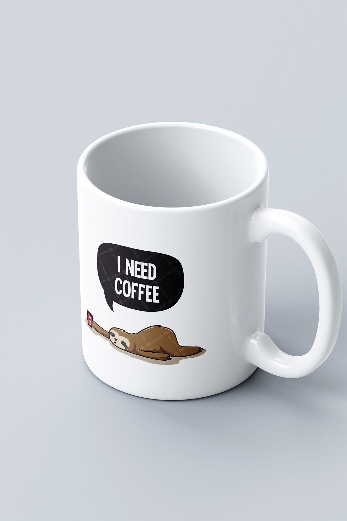 "ı Need Coffee" Baskılı Kupa Bardak - Sevgililer Günü Hediye