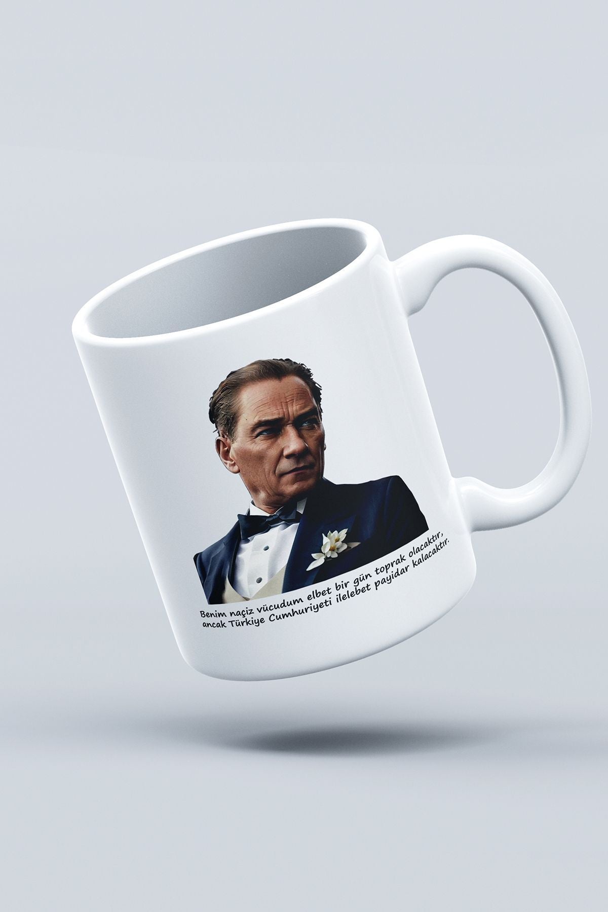 "Atatürk" Baskılı Hediyelik Kupa Bardak D
