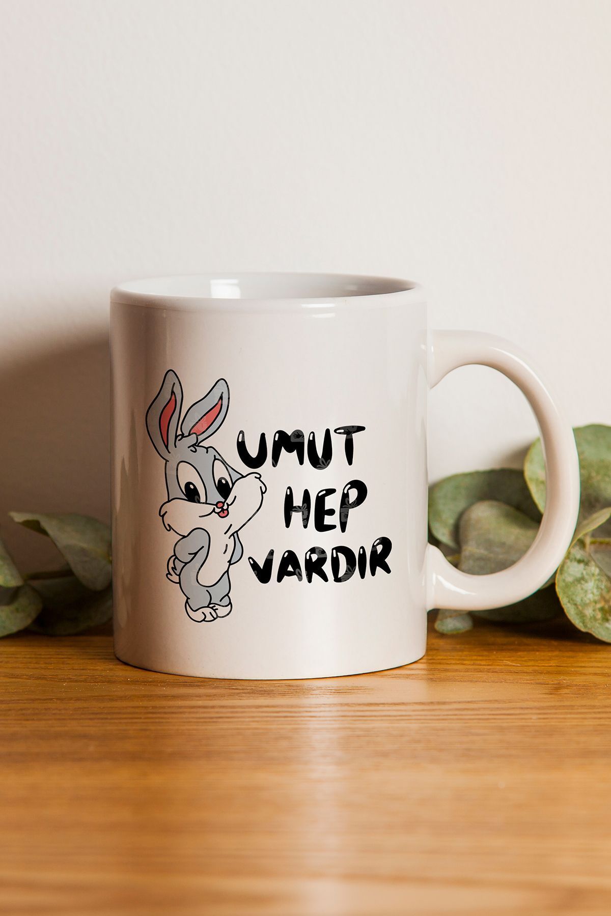 "umut Hep Vardır" Baskılı Kupa Bardak - Sevgililer Günü Hediye