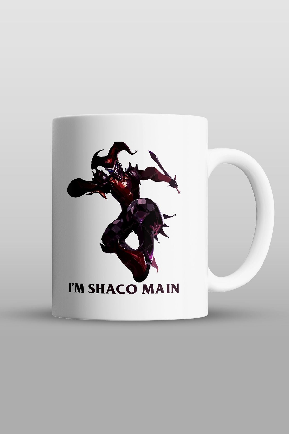 Yılbaşı Hediyesi "ı'm Shaco Main" Leuge Of Legend Baskılı Kupa Bardak