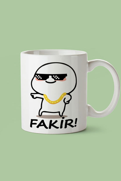 "Fakir" Çizgi Karakter Baskılı Hediyelik Kupa Bardak