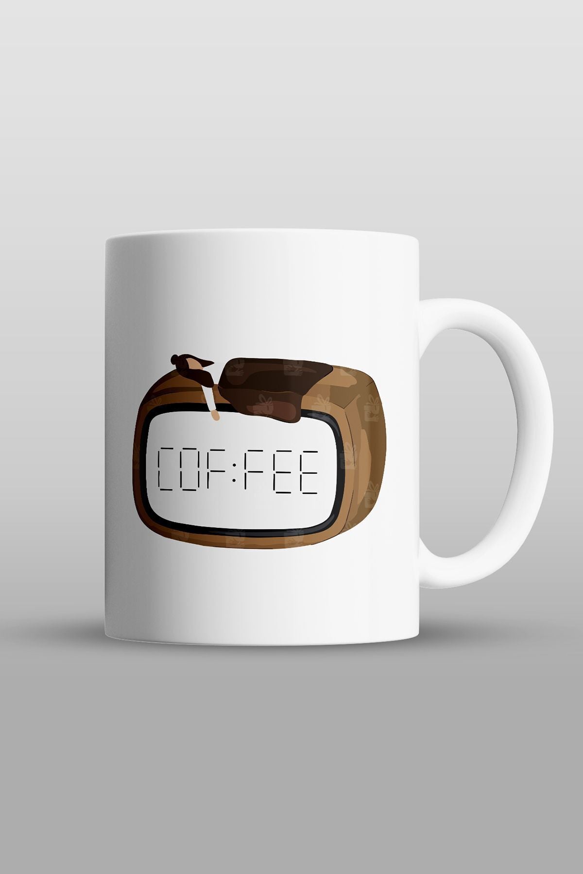 "coffee Alarm Saati" Baskılı Kupa Bardak - Sevgililer Günü Hediye