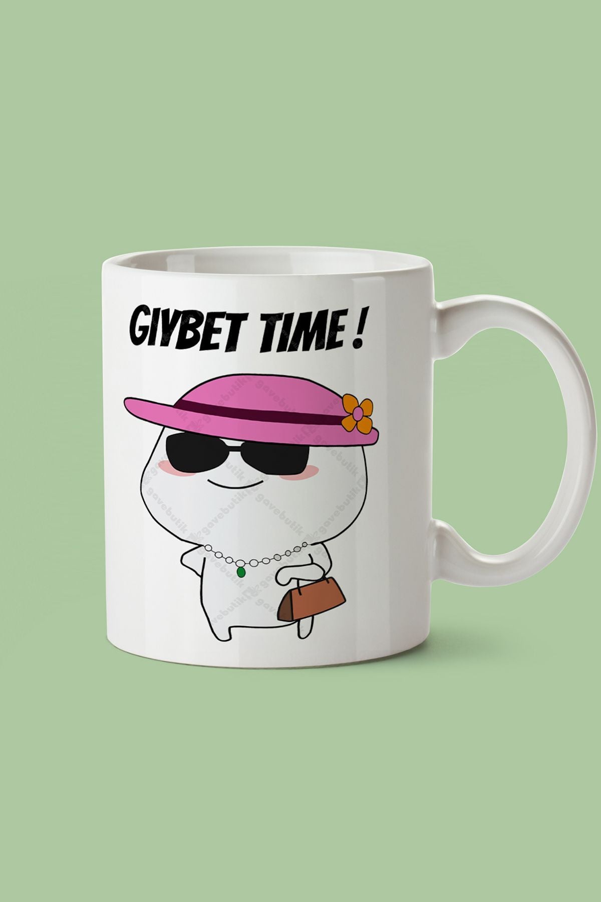 "gıybet Time" Baskılı Kupa Bardak - Sevgililer Günü Hediye