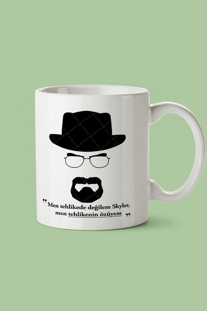 "men Tehlikede Değilem Skyler" Breaking Bad Baskılı Kupa Bardak - Sevgililer Günü Hediye