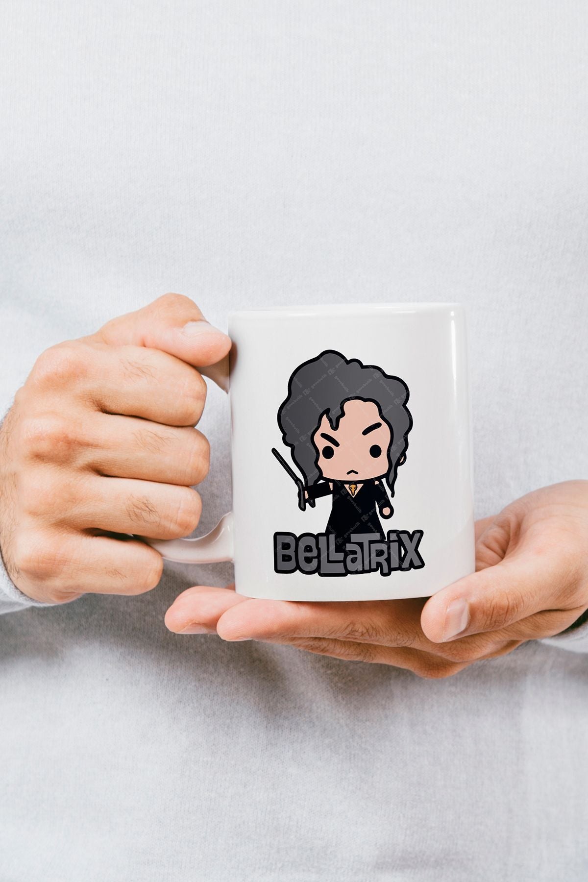 Öğretmenler Günü Hediyesi Bellatrix Baskılı Kupa Bardak - Harry Potter