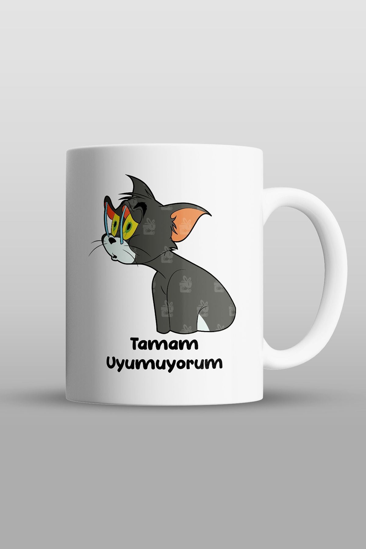 "tamam Uyumuyorum" Baskılı Kupa Bardak - Sevgililer Günü Hediye