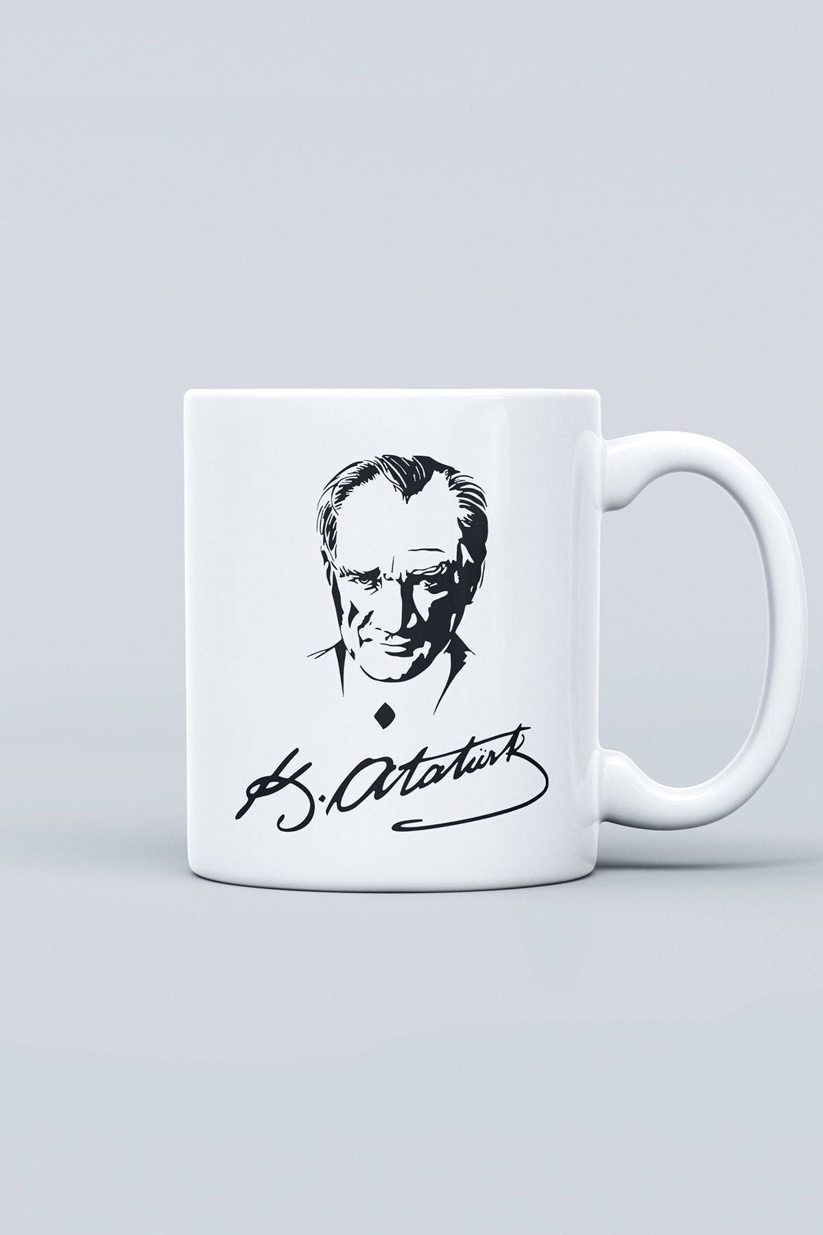 "Atatürk" Baskılı Hediyelik Kupa Bardak B
