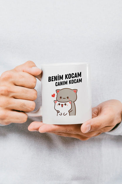 2'li Canım Karım Canım Kocam Hediyelik Seramik Kupa Bardak Makinede Yıkanabilir