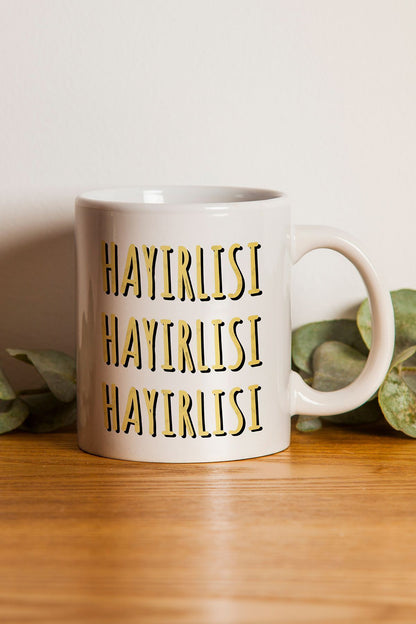 "hayırlısı" Baskılı Kupa Bardak - Sevgililer Günü Hediye