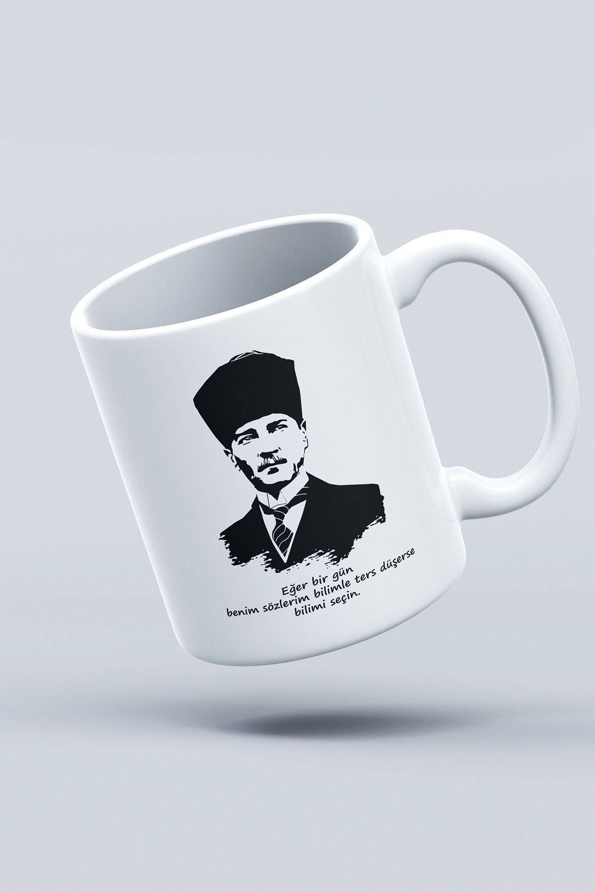 "Atatürk" Baskılı Hediyelik Kupa Bardak A