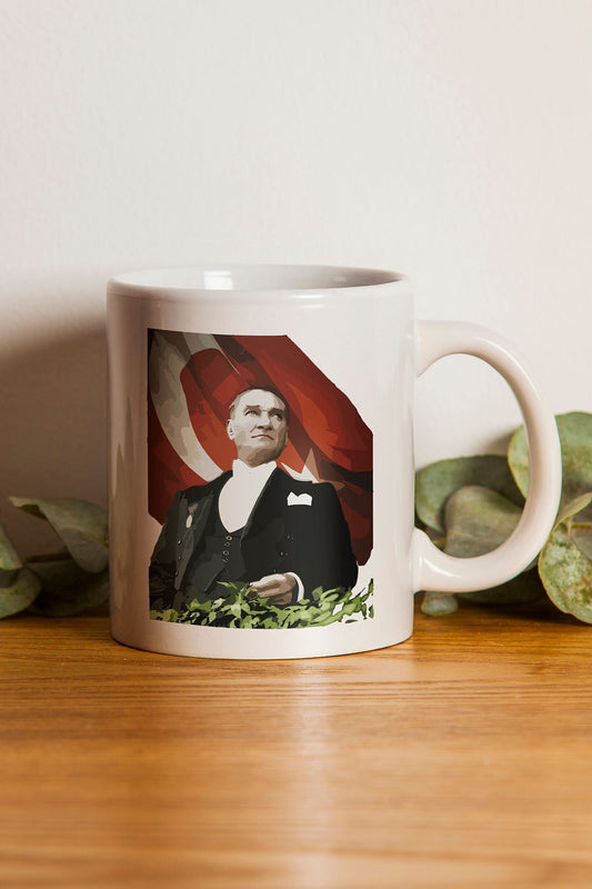"Atatürk" Baskılı Hediyelik Kupa Bardak I
