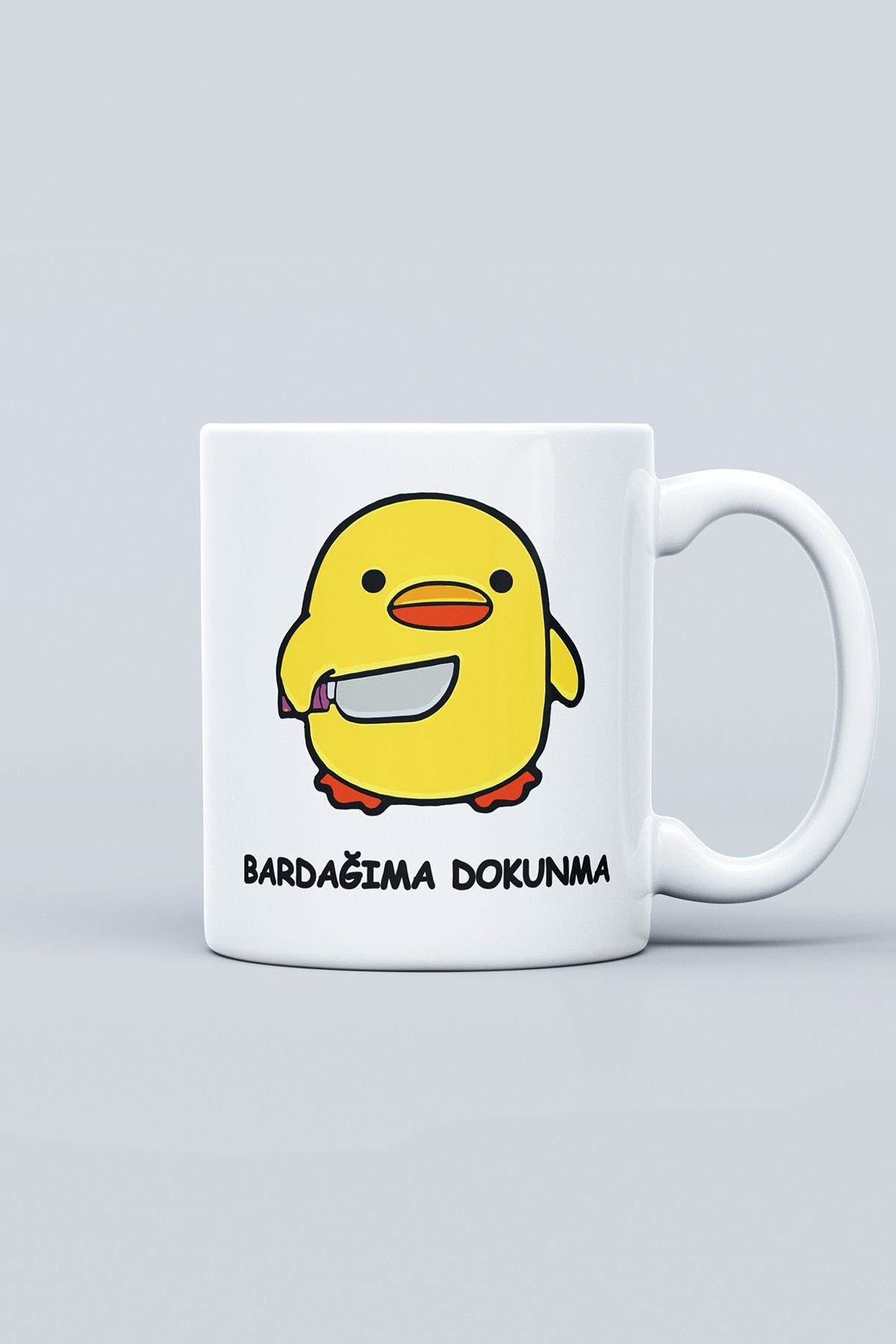 "bardağıma Dokunma" Baskılı Hediyelik Kupa Bardak - Sevgililer Günü Hediye