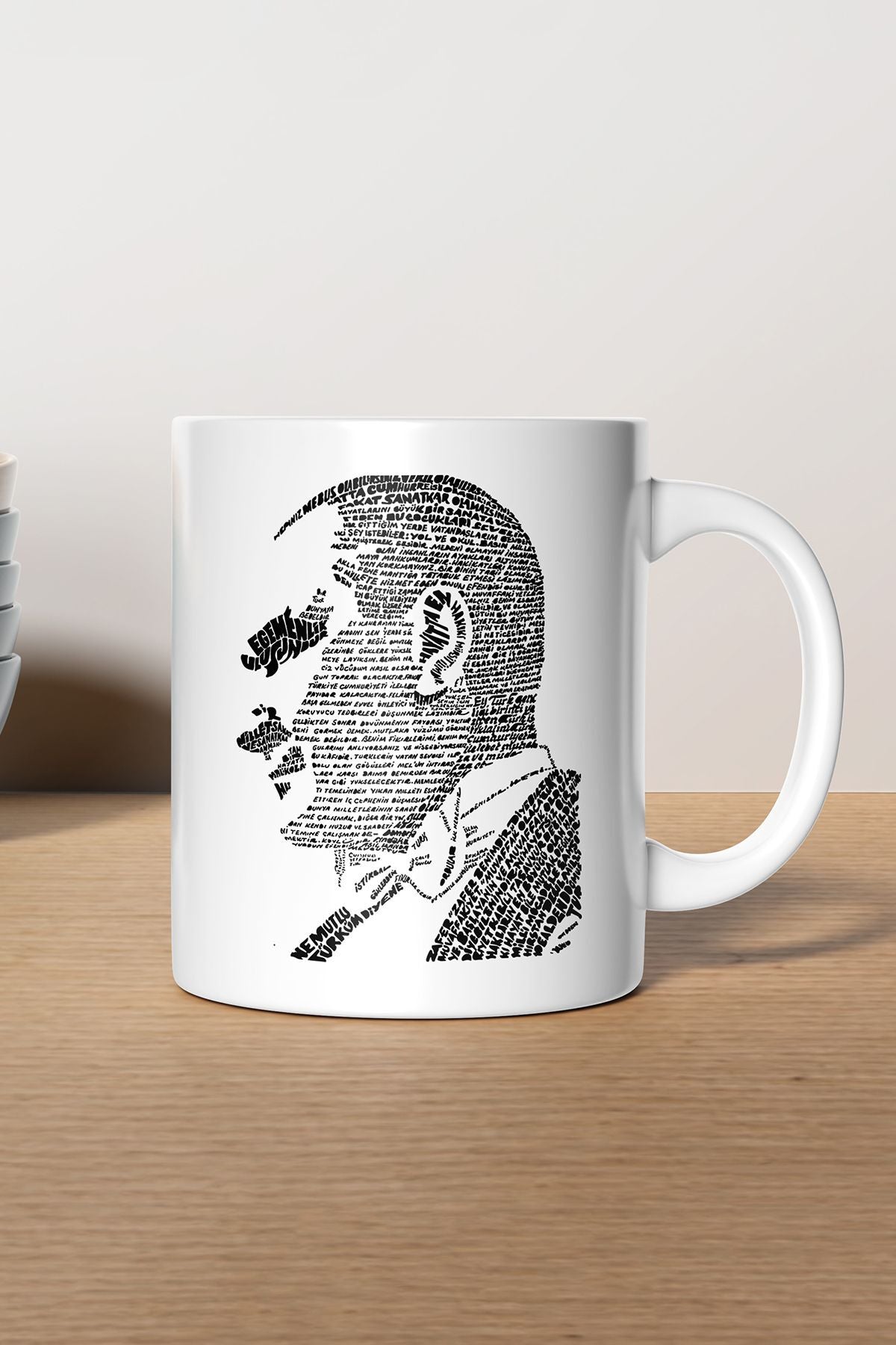 "Atatürk" Baskılı Hediyelik Kupa Bardak H