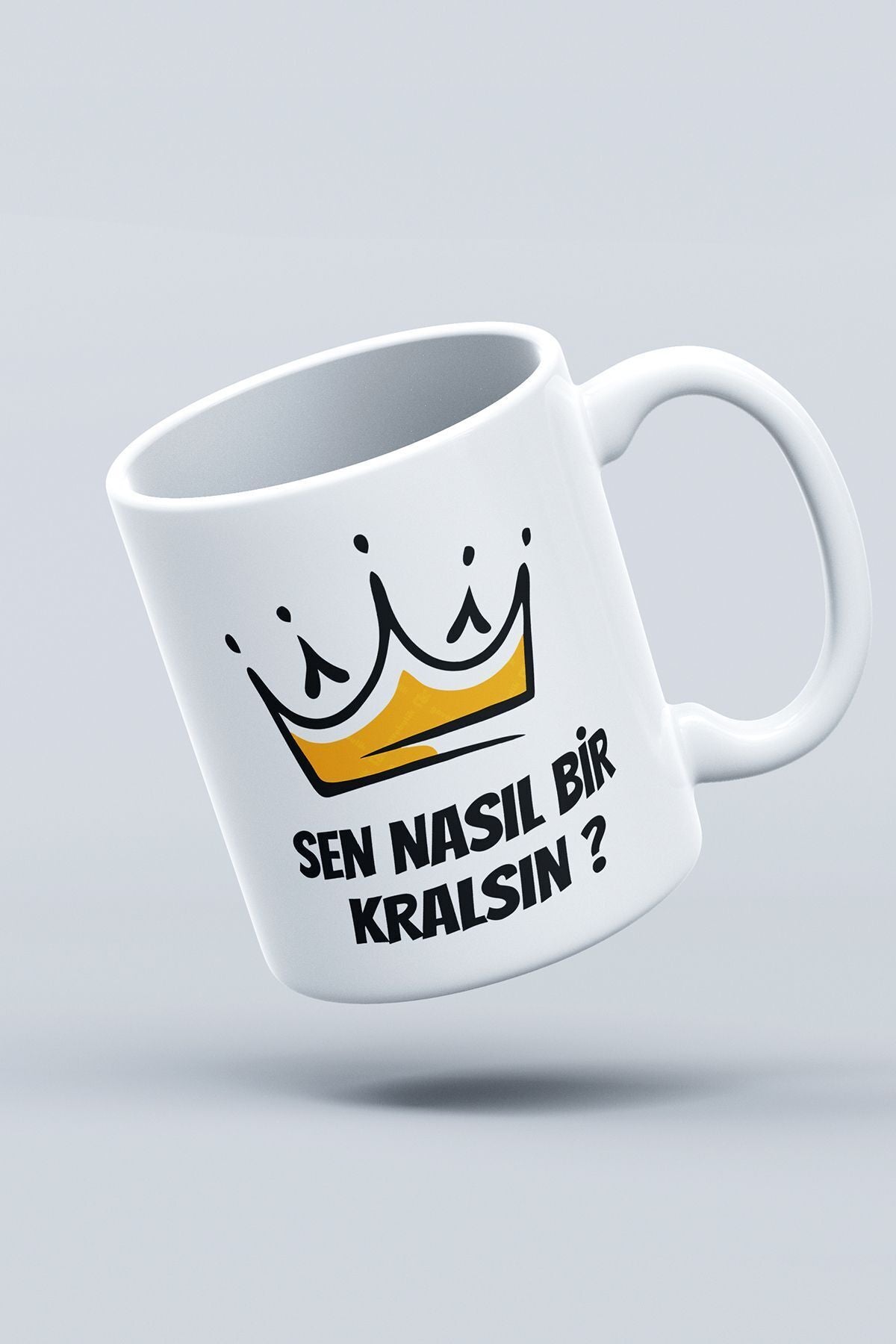 "sen Nasıl Bi Kralsın" Baskılı Kupa Bardak - Sevgililer Günü Hediye