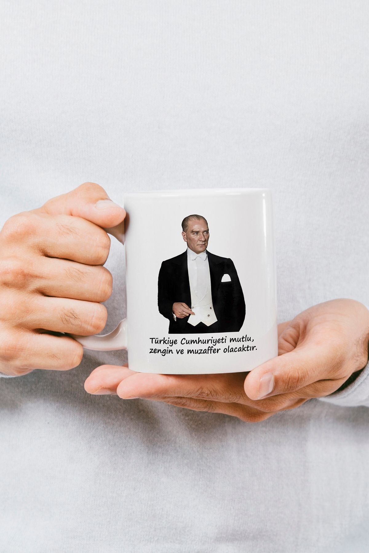 "Atatürk" Baskılı Hediyelik Kupa Bardak F