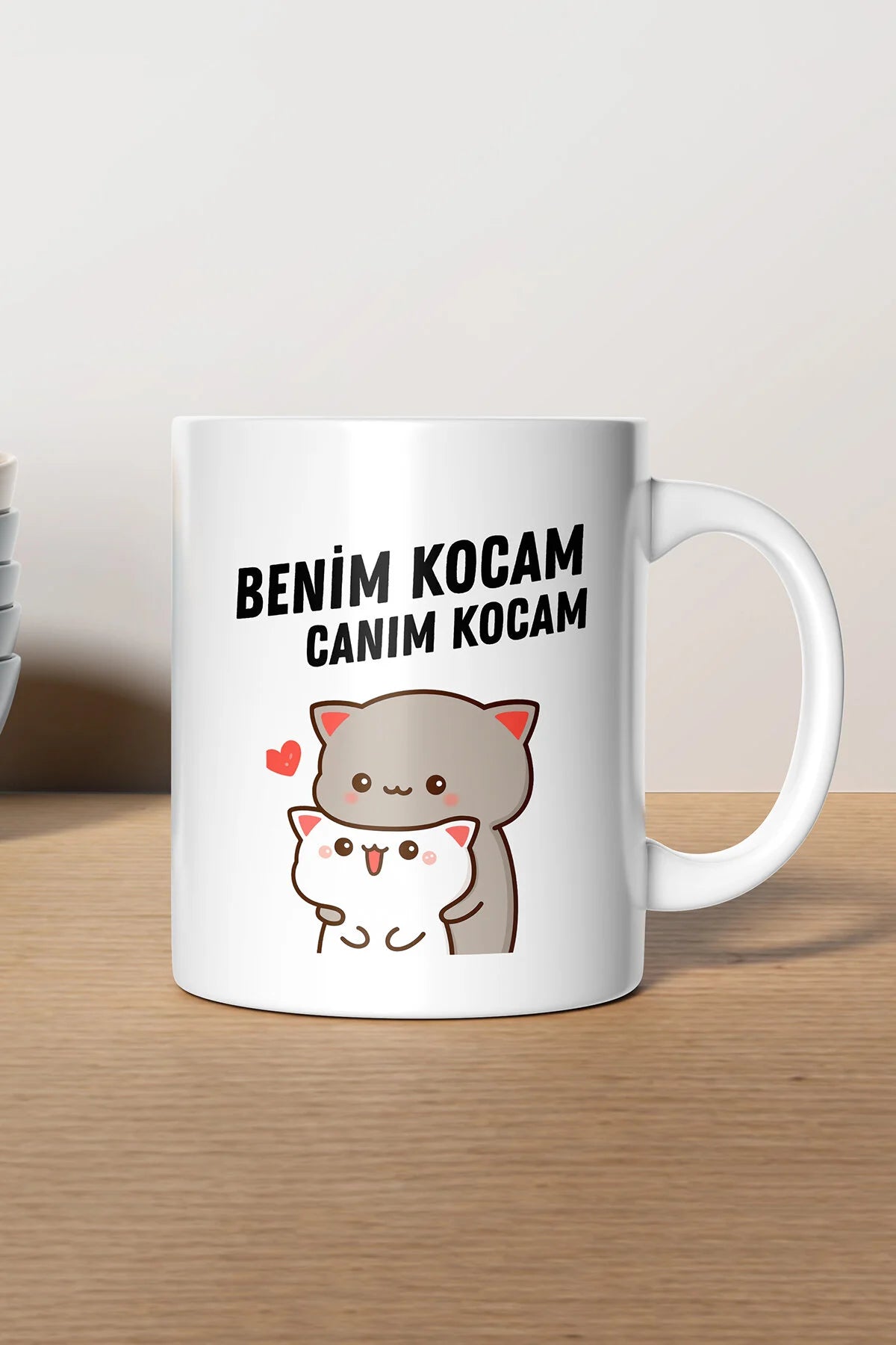 2'li Canım Karım Canım Kocam Hediyelik Seramik Kupa Bardak Makinede Yıkanabilir