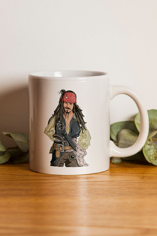 "jack Sparrow" Karayip Korsanları Baskılı Kupa Bardak - Sevgililer Günü Hediye