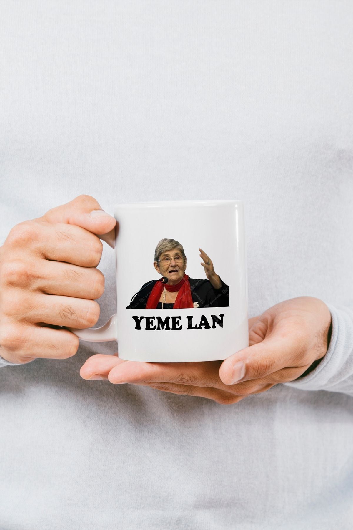 Öğretmenler Günü Hediyesi "yeme Lan" Canan Karatay Baskılı Kupa Bardak