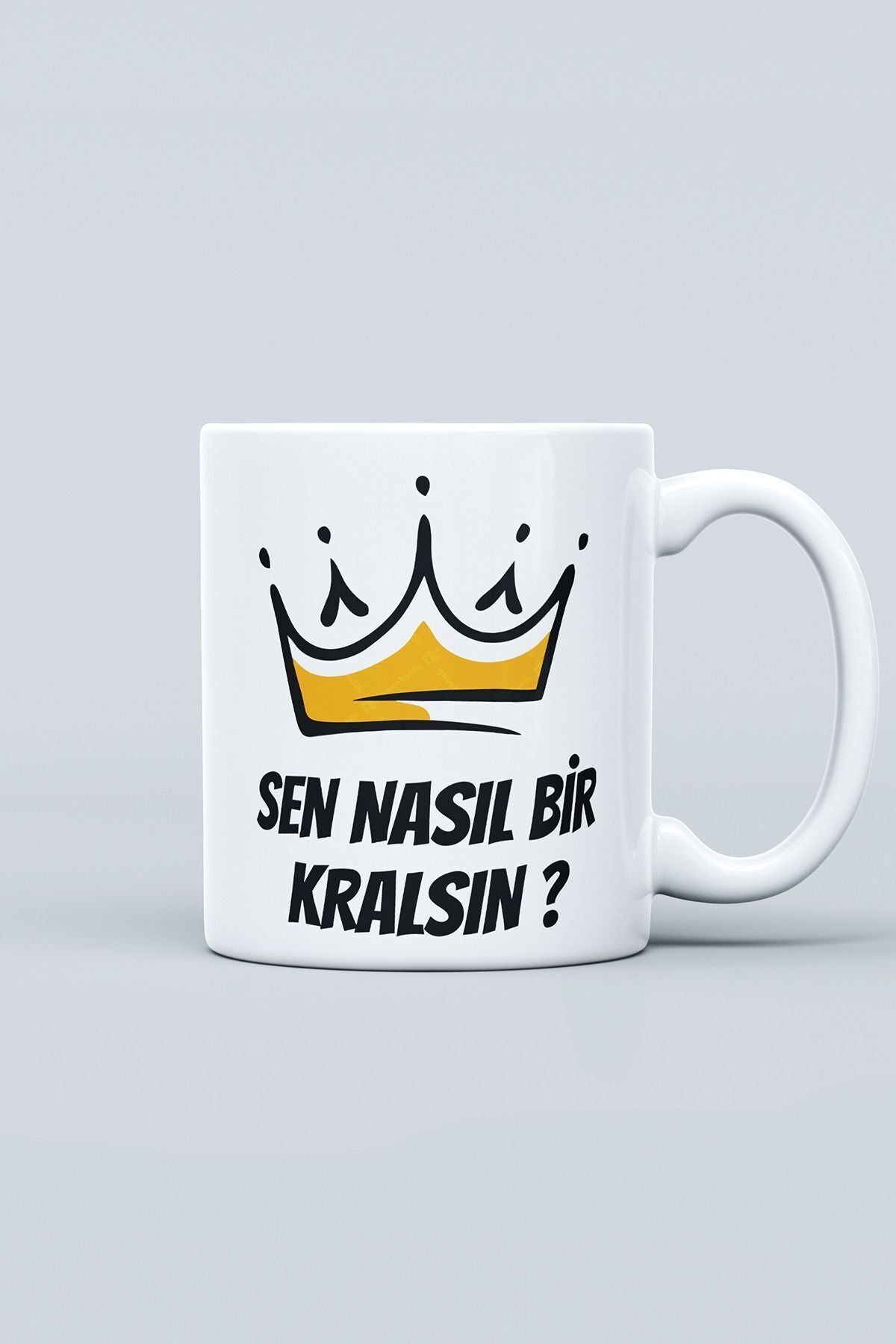 "sen Nasıl Bi Kralsın" Baskılı Kupa Bardak - Sevgililer Günü Hediye
