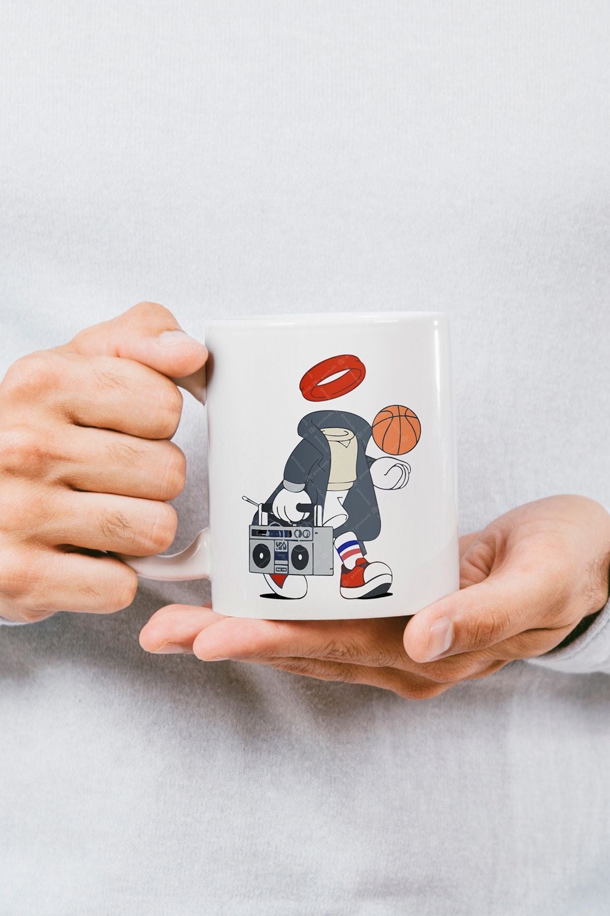 "hayalet Basketbolcu" Baskılı Kupa Bardak - Sevgililer Günü Hediye