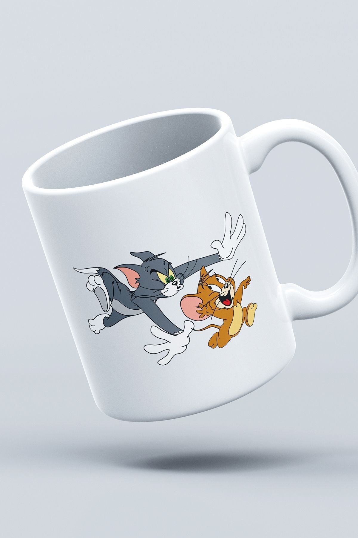 "tom Ve Jerry" Baskılı Kupa Bardak - Sevgililer Günü Hediye