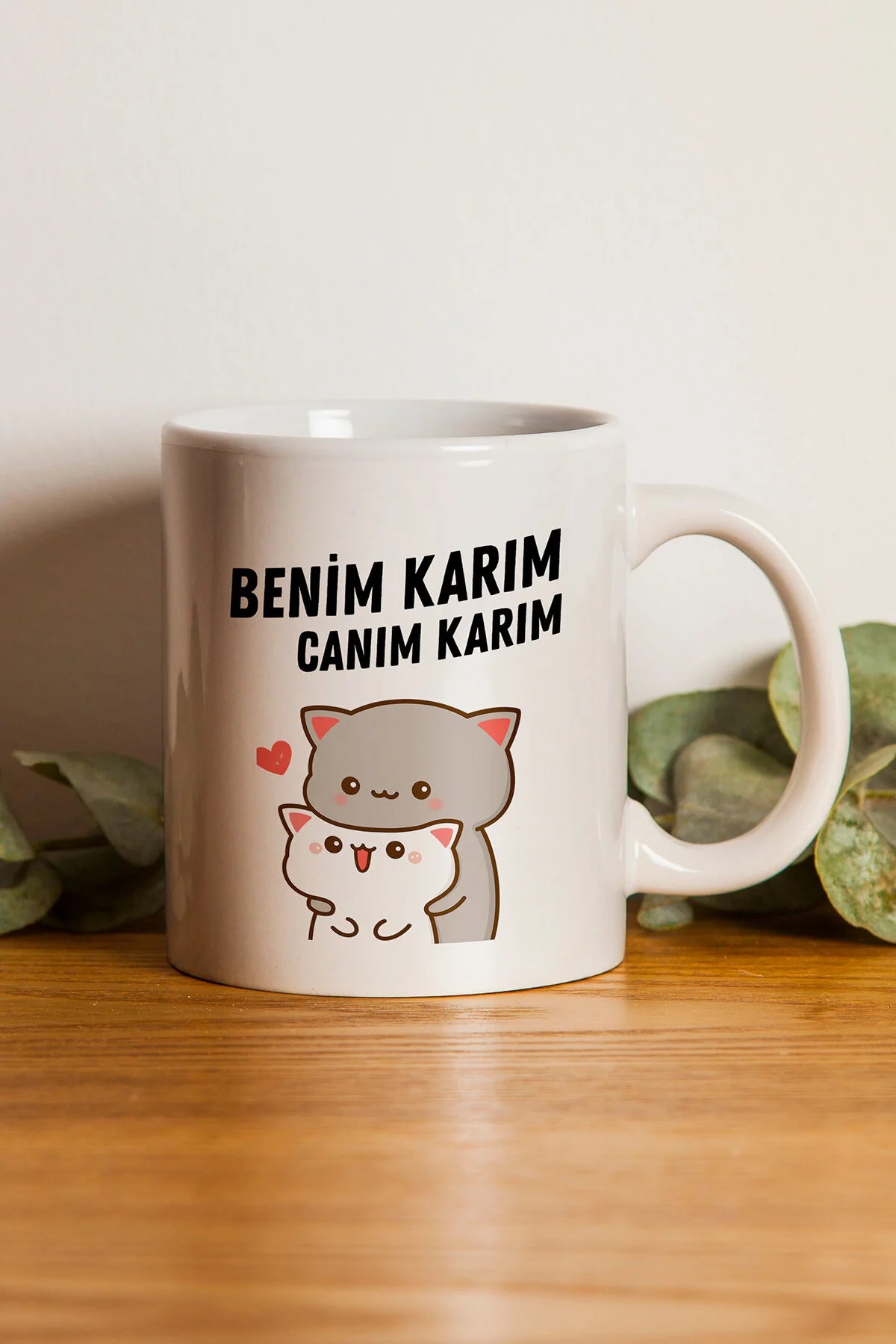 2'li Canım Karım Canım Kocam Hediyelik Seramik Kupa Bardak Makinede Yıkanabilir