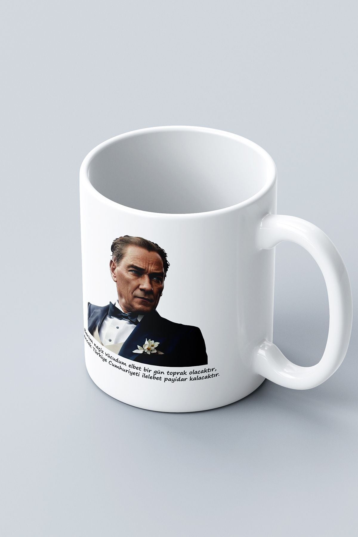 "Atatürk" Baskılı Hediyelik Kupa Bardak D