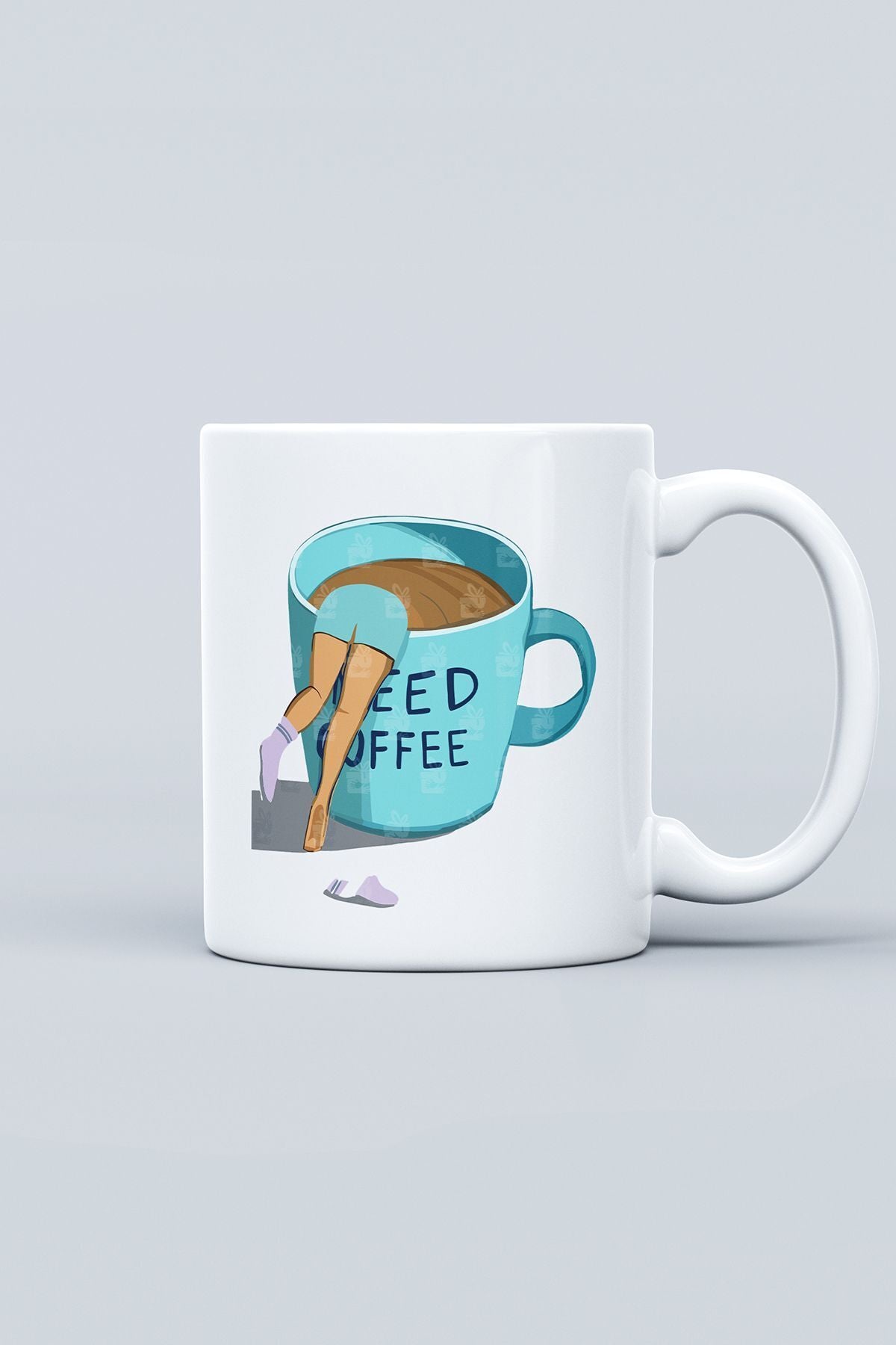 "need Coffee" Baskılı Kupa Bardak - Sevgililer Günü Hediye