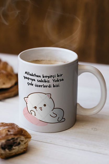 "allahtan Keyifçi Bi Yapımız Var" Baskılı Kupa Bardak - Sevgililer Günü Hediye