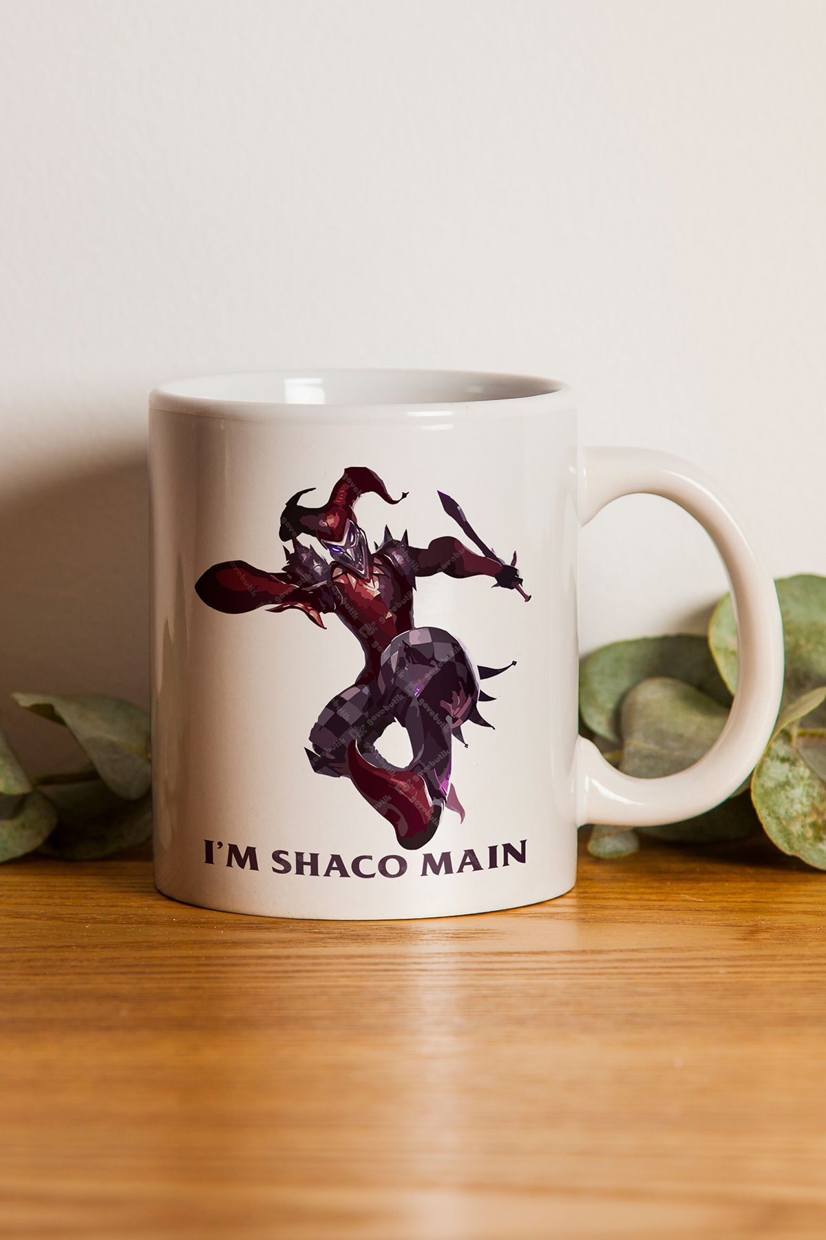 Yılbaşı Hediyesi "ı'm Shaco Main" Leuge Of Legend Baskılı Kupa Bardak