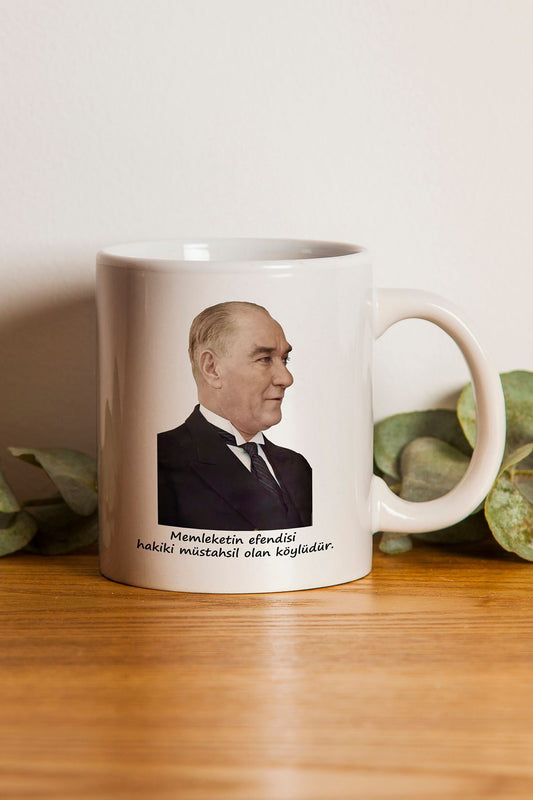 "Atatürk" Baskılı Hediyelik Kupa Bardak E