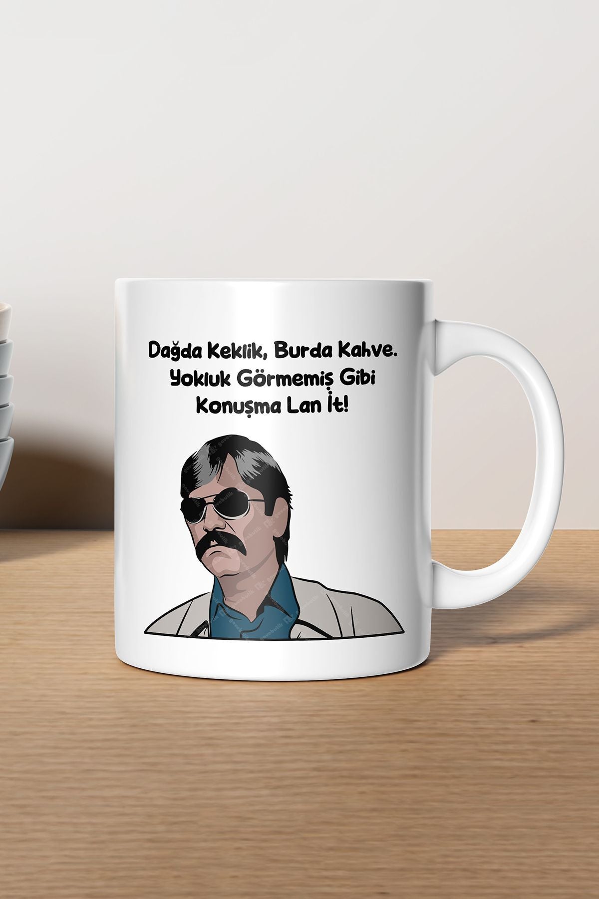 Kurtlar Vadisi Pala Repliği Baskılı Kupa Bardak - Sevgililer Günü Hediye