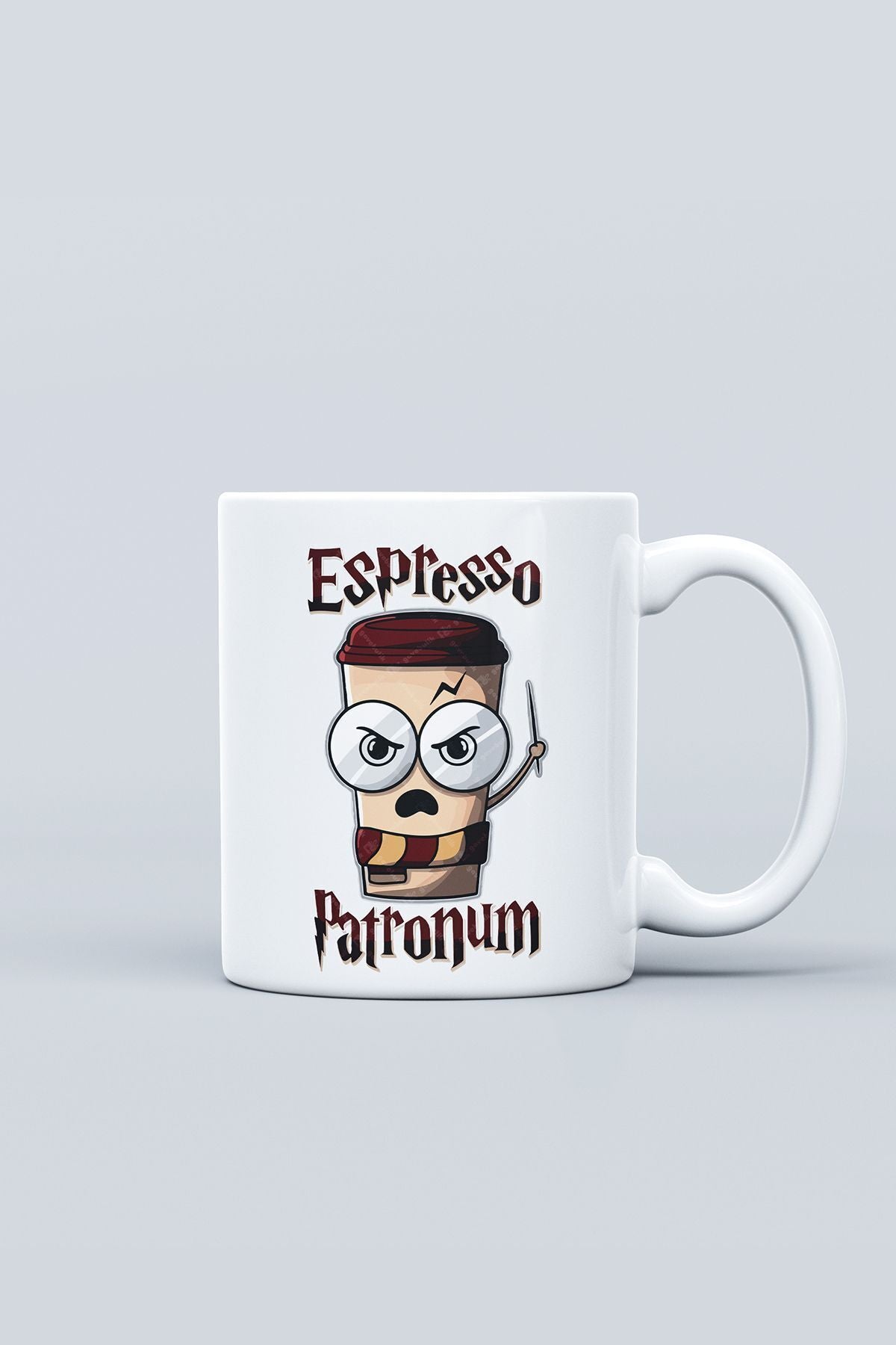 Öğretmenler Günü Hediyesi Espresso Patronum - Harry Potter Baskılı Kupa Bardak