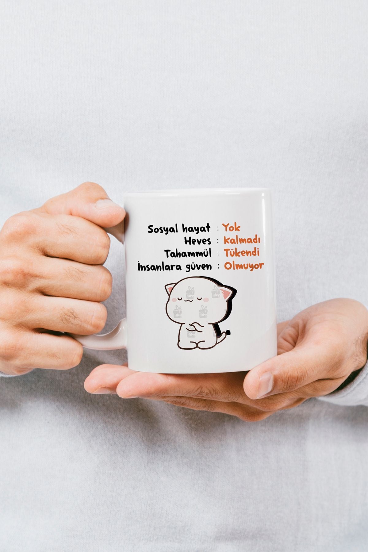 Öğretmenler Günü Hediyesi "olumsuz Chacklist" Baskılı Kupa Bardak