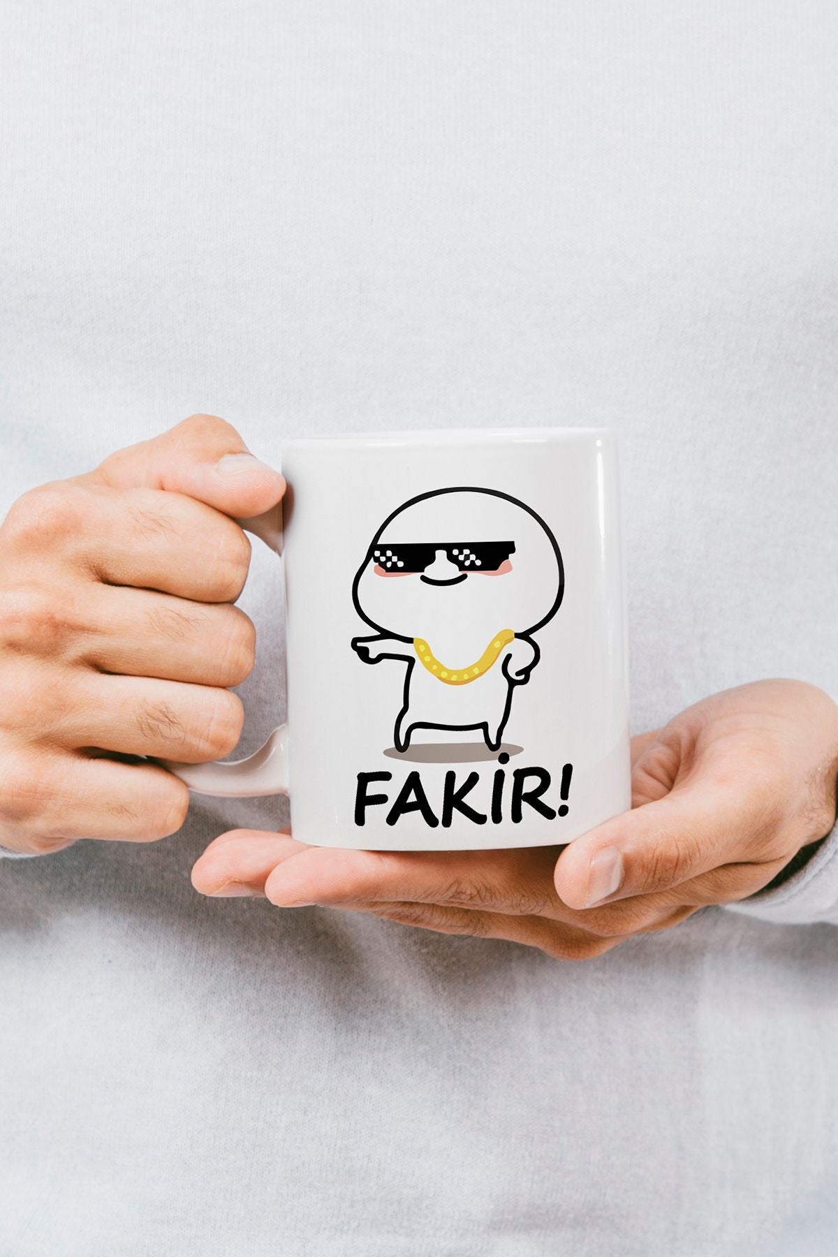 "Fakir" Çizgi Karakter Baskılı Hediyelik Kupa Bardak