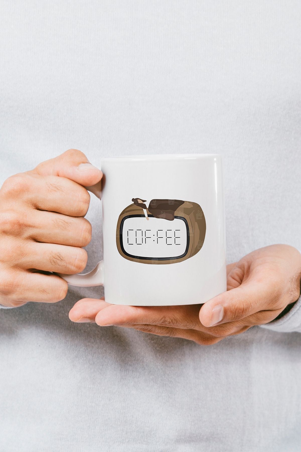 "coffee Alarm Saati" Baskılı Kupa Bardak - Sevgililer Günü Hediye
