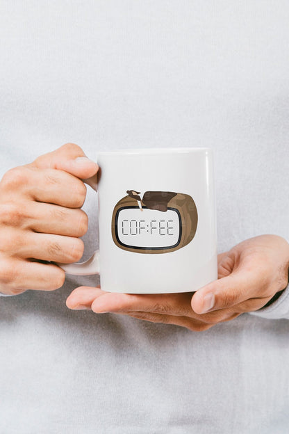 "coffee Alarm Saati" Baskılı Kupa Bardak - Sevgililer Günü Hediye
