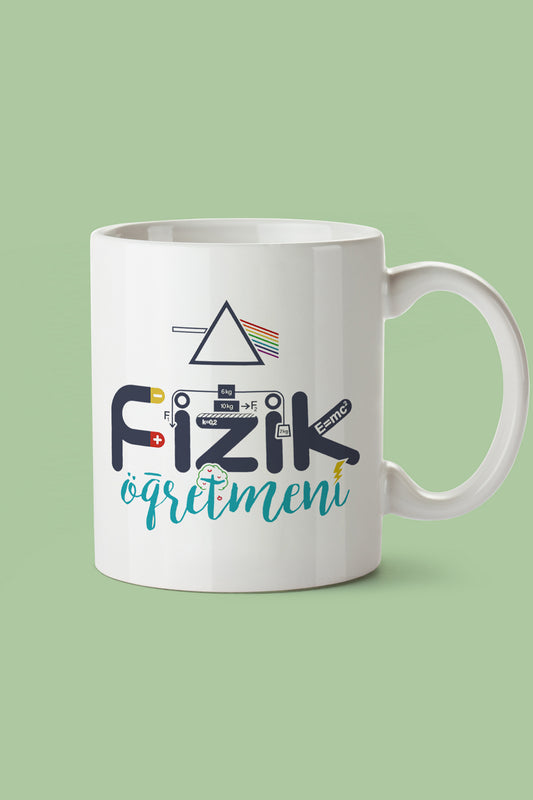 "fizik Öğretmeni" Baskılı Öğretmenler Gününe Özel Hediyelik Kupa Bardak