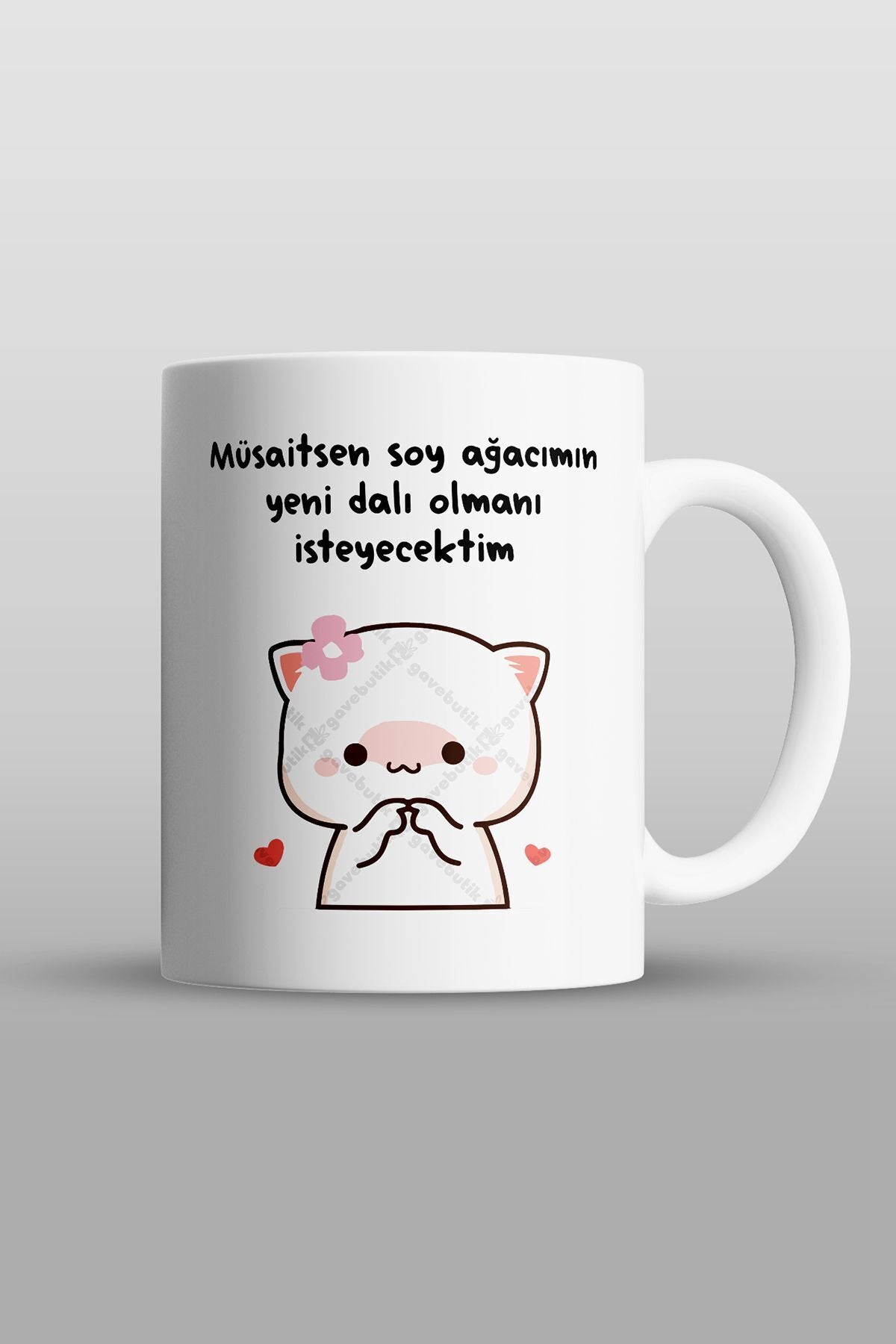 "müsaitsen Soy Ağacımın Yeni Dalı Olmanı Isteyecektim" Baskılı Kupa Bardak - Sevgililer Günü Hediye