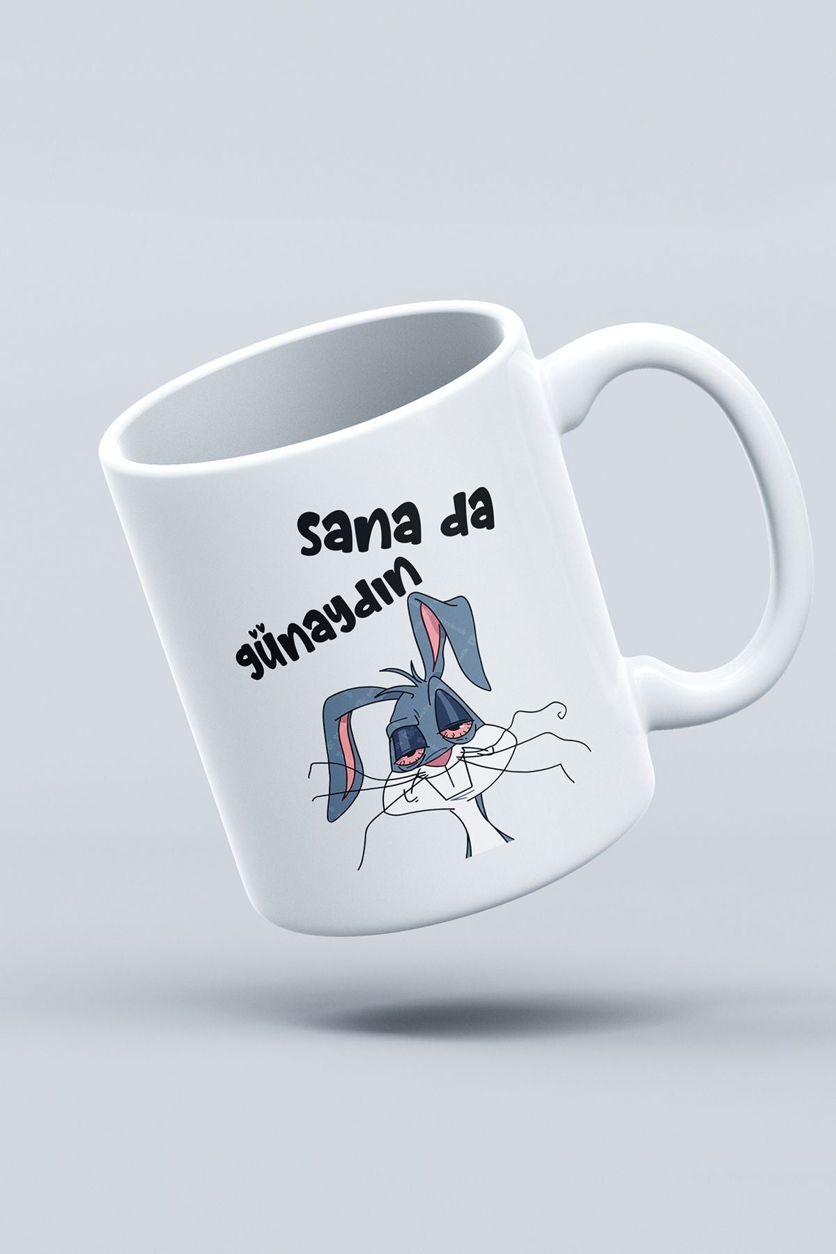 "sana Da Günaydın" Baskılı Kupa Bardak - Sevgililer Günü Hediye