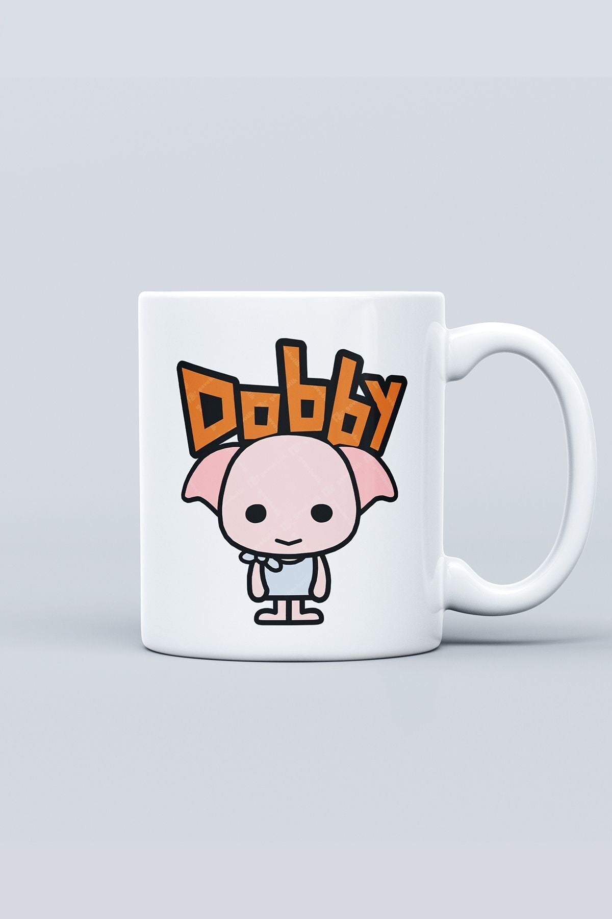 Öğretmenler Günü Hediyesi Dobby Baskılı Kupa Bardak - Harry Potter
